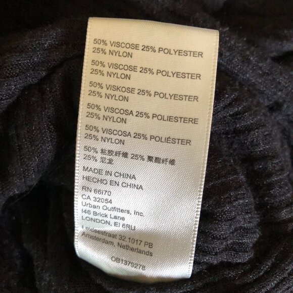 Free People Black Ribbed Crop Ruffle Cuff Sleeve Top Small - Picture 4 of 5